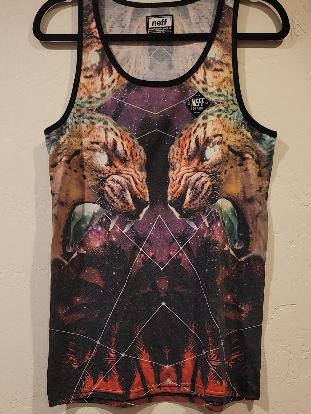Men's NEFF "Mystikat" Cheetah Tank Top